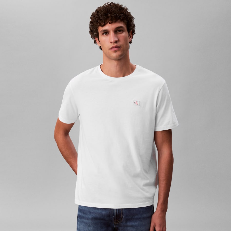 Image number 4 for Calvin Klein Jeans Badge T Shirt White