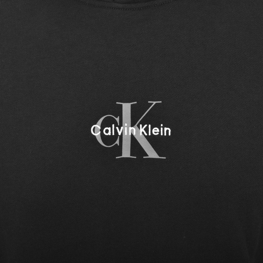Image number 3 for Calvin Klein Jeans Logo Hoodie Black
