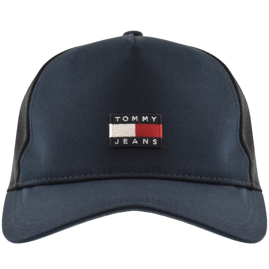 Image number 1 for Tommy Jeans Heritage Trucker Cap Navy