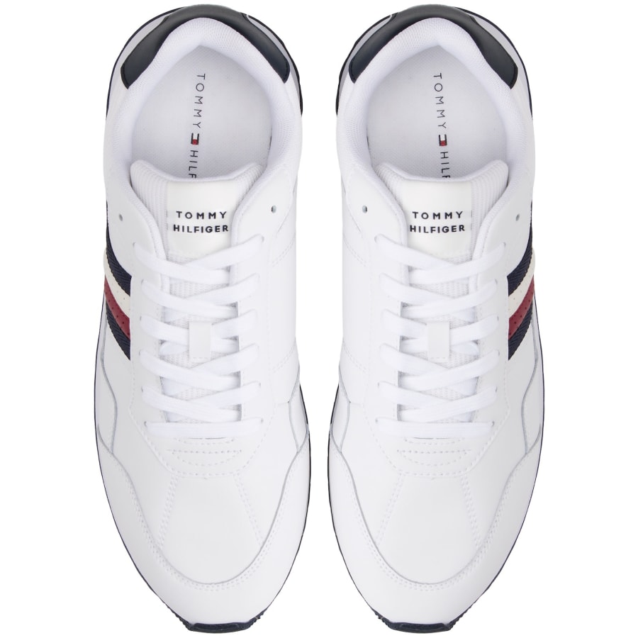 Image number 3 for Tommy Hilfiger New Runner Trainers White