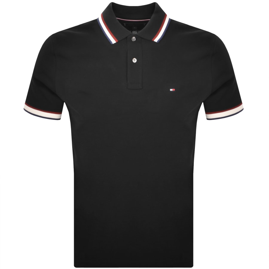 Image number 1 for Tommy Hilfiger Polo T Shirt Black