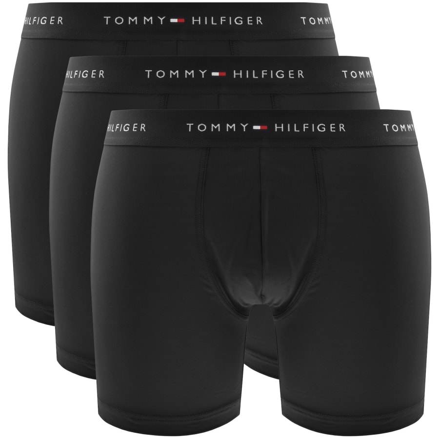 Image number 1 for Tommy Hilfiger 3 Pack Boxer Briefs Black