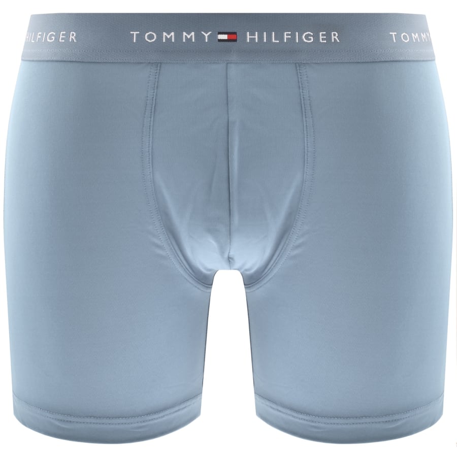 Image number 2 for Tommy Hilfiger 3 Pack Boxer Briefs Blue