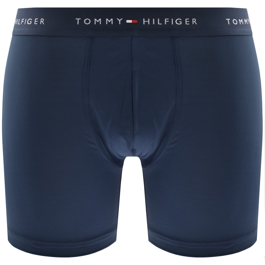 Image number 3 for Tommy Hilfiger 3 Pack Boxer Briefs Blue
