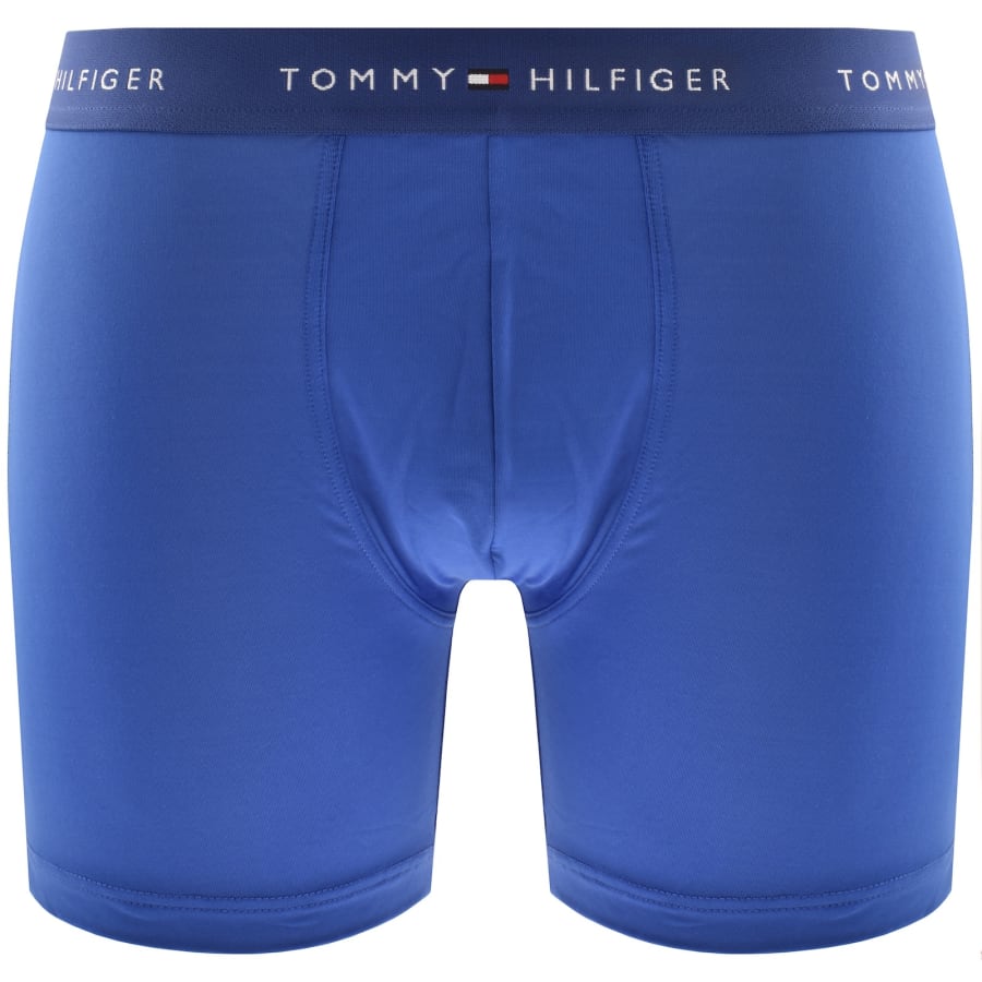 Image number 4 for Tommy Hilfiger 3 Pack Boxer Briefs Blue