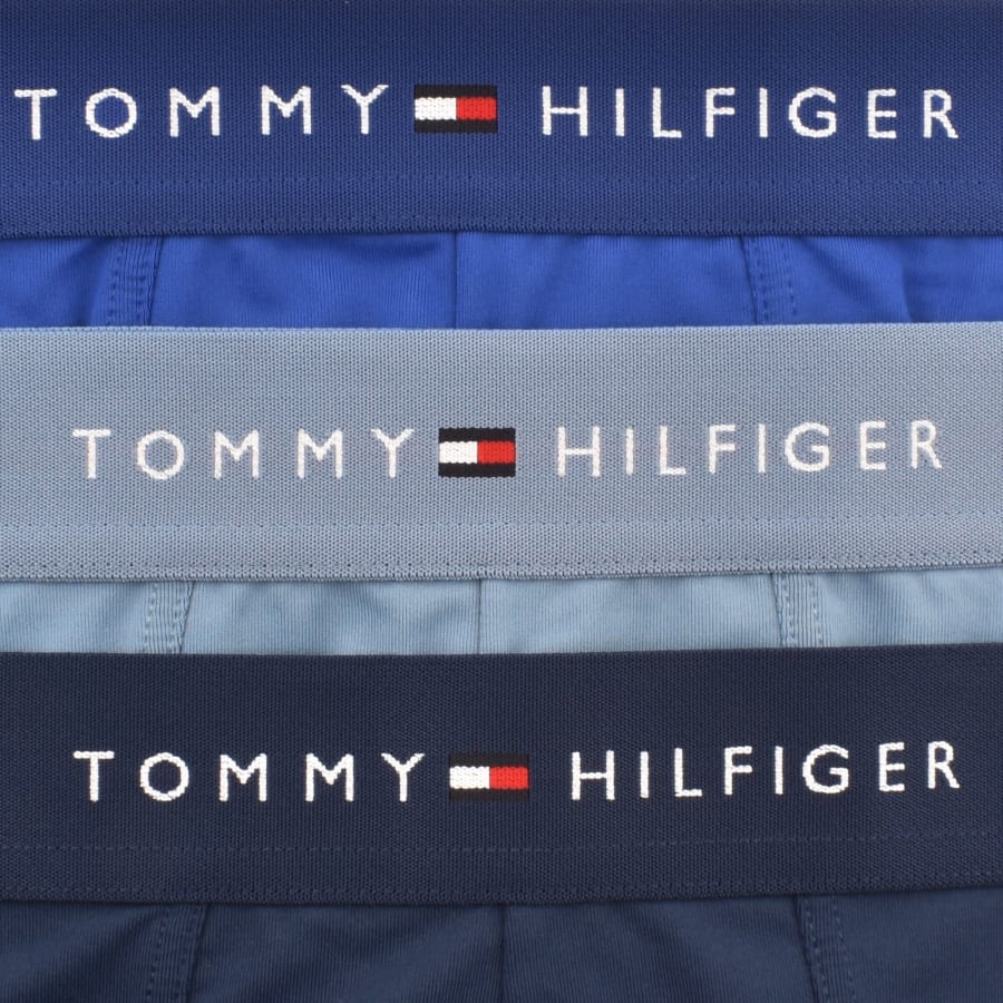 Image number 5 for Tommy Hilfiger 3 Pack Boxer Briefs Blue