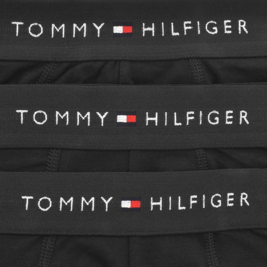 Image number 3 for Tommy Hilfiger 3 Pack Boxer Briefs Black