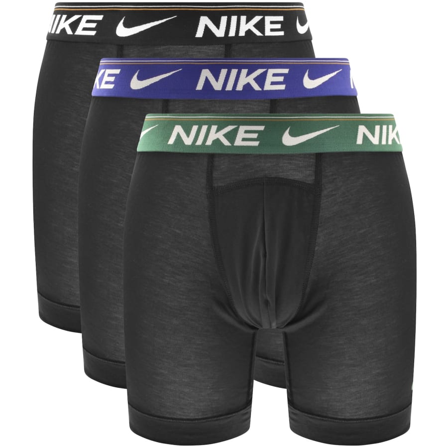 Image number 1 for Nike Ultra Comfort 3 Pack Boxer Briefs Black