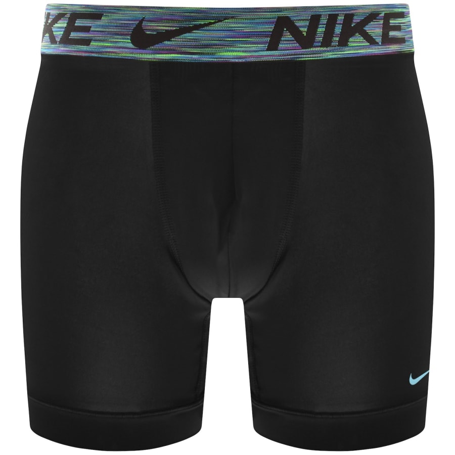 Image number 2 for Nike Essential Micro 3 Pack Boxer Briefs Black