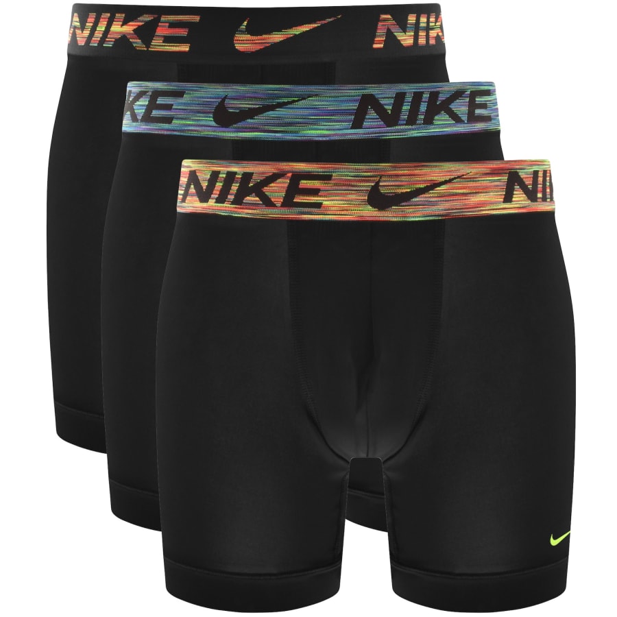 Image number 1 for Nike Essential Micro 3 Pack Boxer Briefs Black