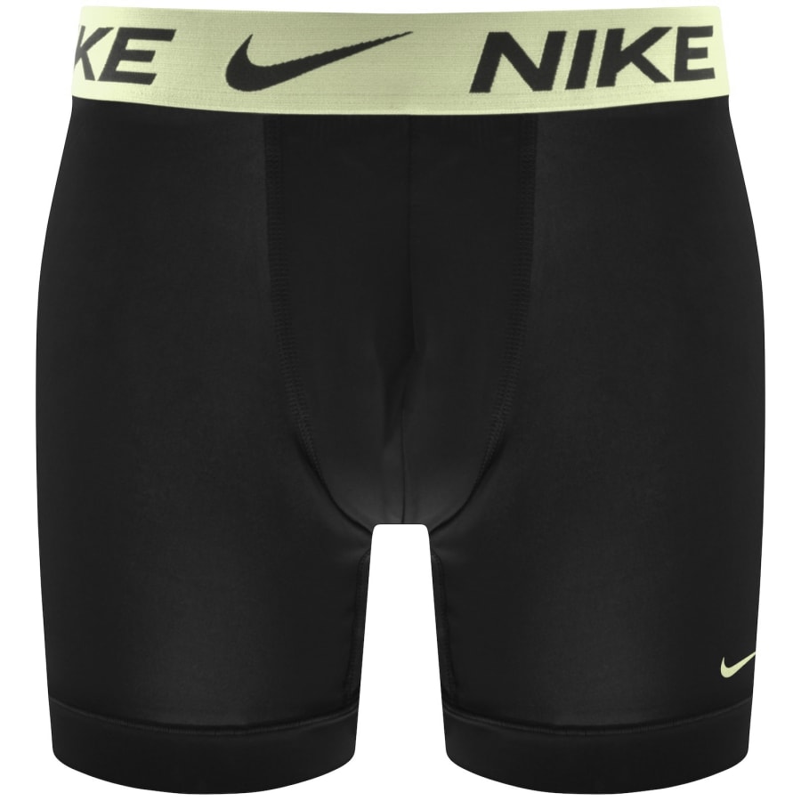 Image number 2 for Nike Essential Micro 3 Pack Boxer Briefs Black