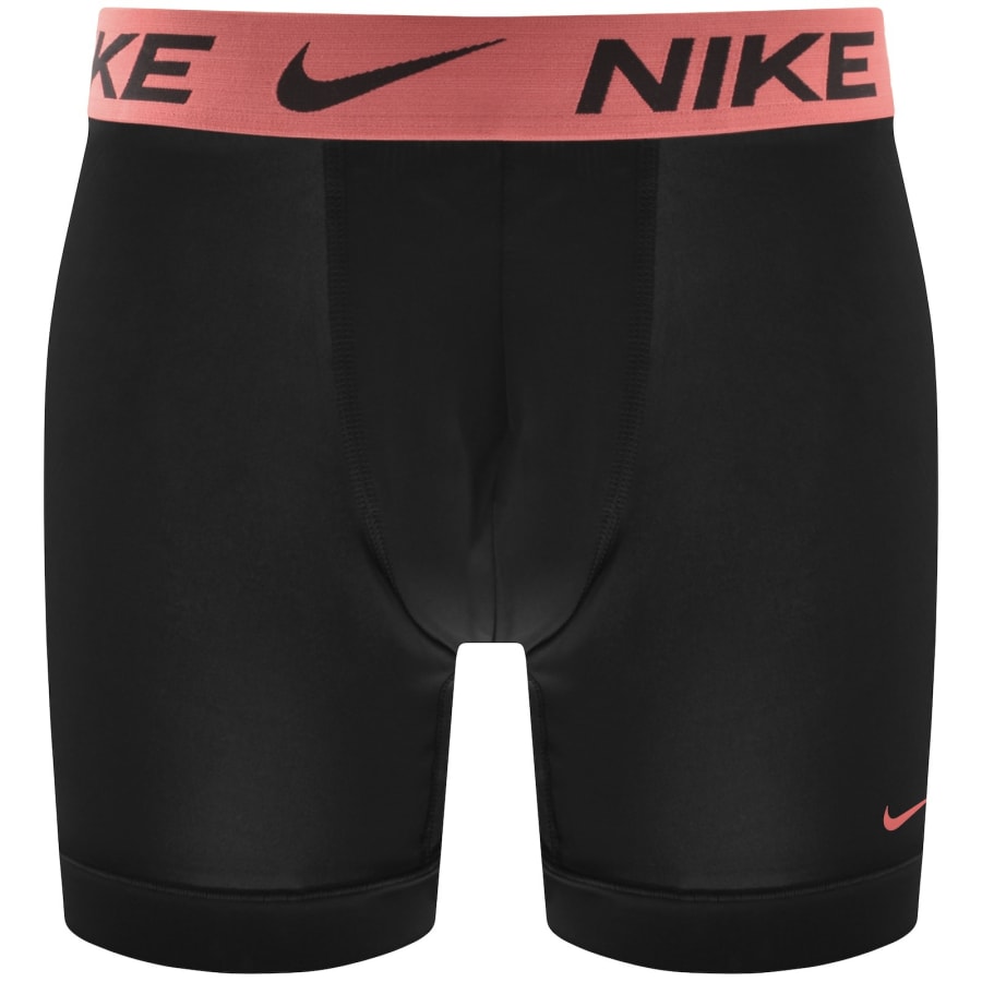 Image number 3 for Nike Essential Micro 3 Pack Boxer Briefs Black