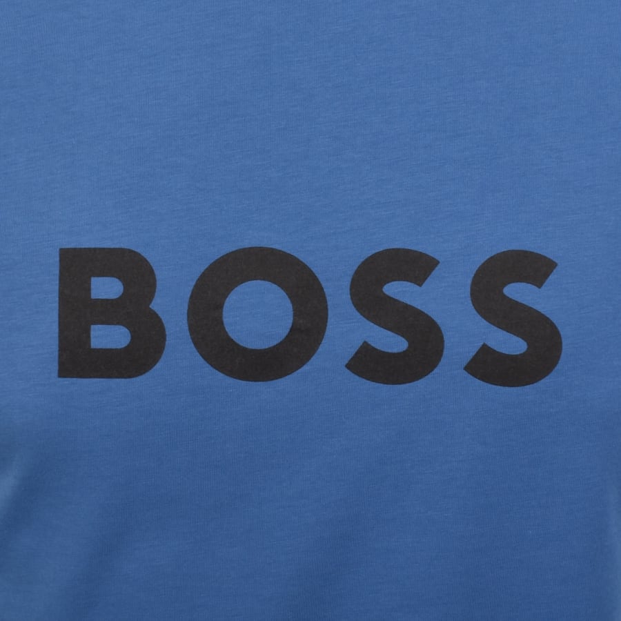 Image number 3 for BOSS Beachwear Logo T Shirt Blue