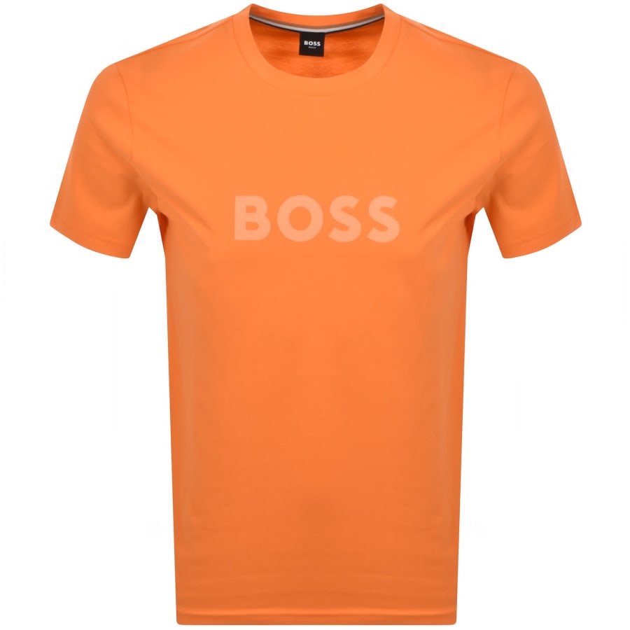 Image number 1 for BOSS Beachwear Logo T Shirt Orange