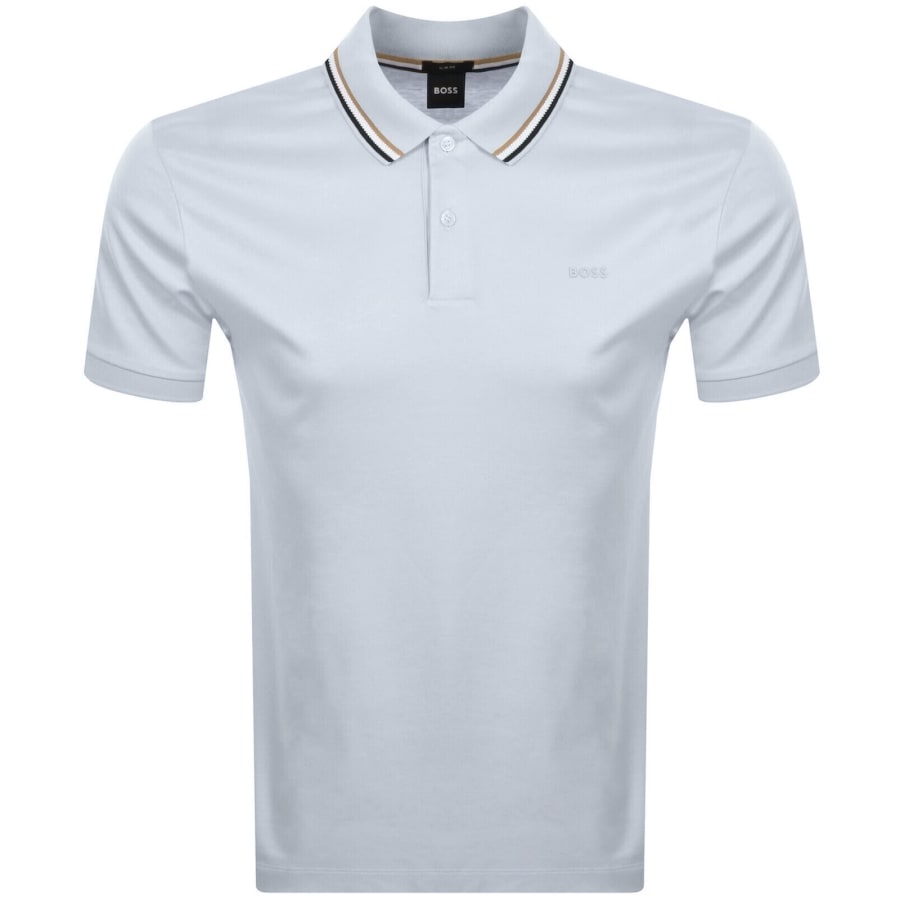 Image number 1 for BOSS Penrose 38 Polo T Shirt Light Blue