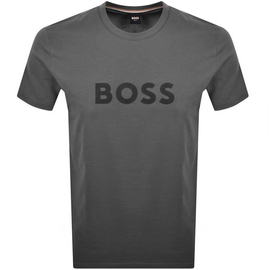 Image number 1 for BOSS Beachwear Logo T Shirt Dark Grey
