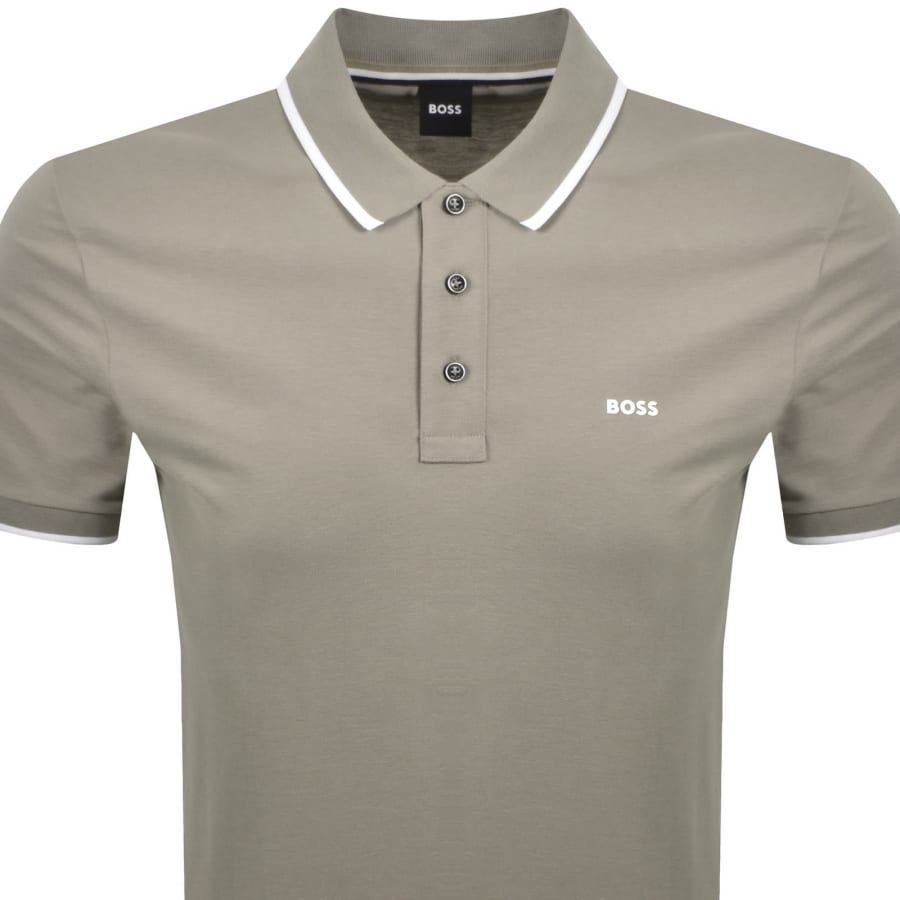 Image number 2 for BOSS Parlay 190 Polo T Shirt Beige