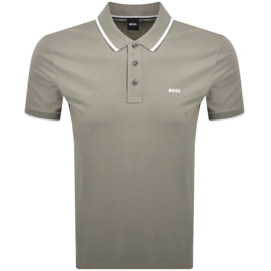 Image number 1 for BOSS Parlay 190 Polo T Shirt Beige
