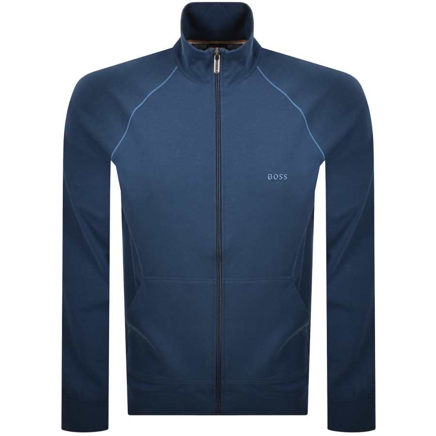 Image number 1 for BOSS Mix Match Full Zip Sweatshirt Blue