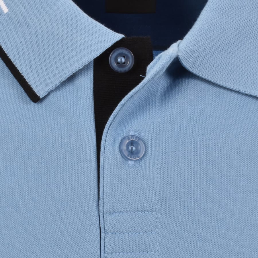Image number 4 for BOSS Paul Polo T Shirt Open Blue