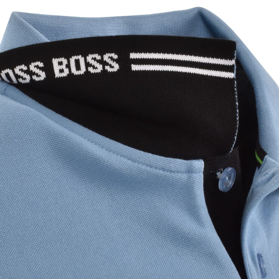 Image number 5 for BOSS Paul Polo T Shirt Open Blue