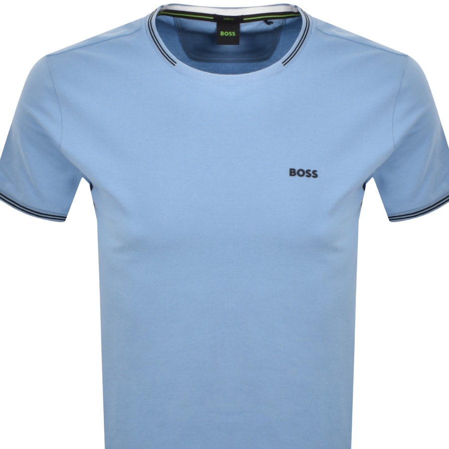 Image number 2 for BOSS Taul T Shirt Open Blue