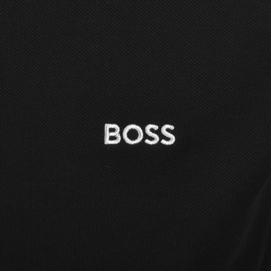 Image number 3 for BOSS Plisy Long Sleeve Polo T Shirt Black