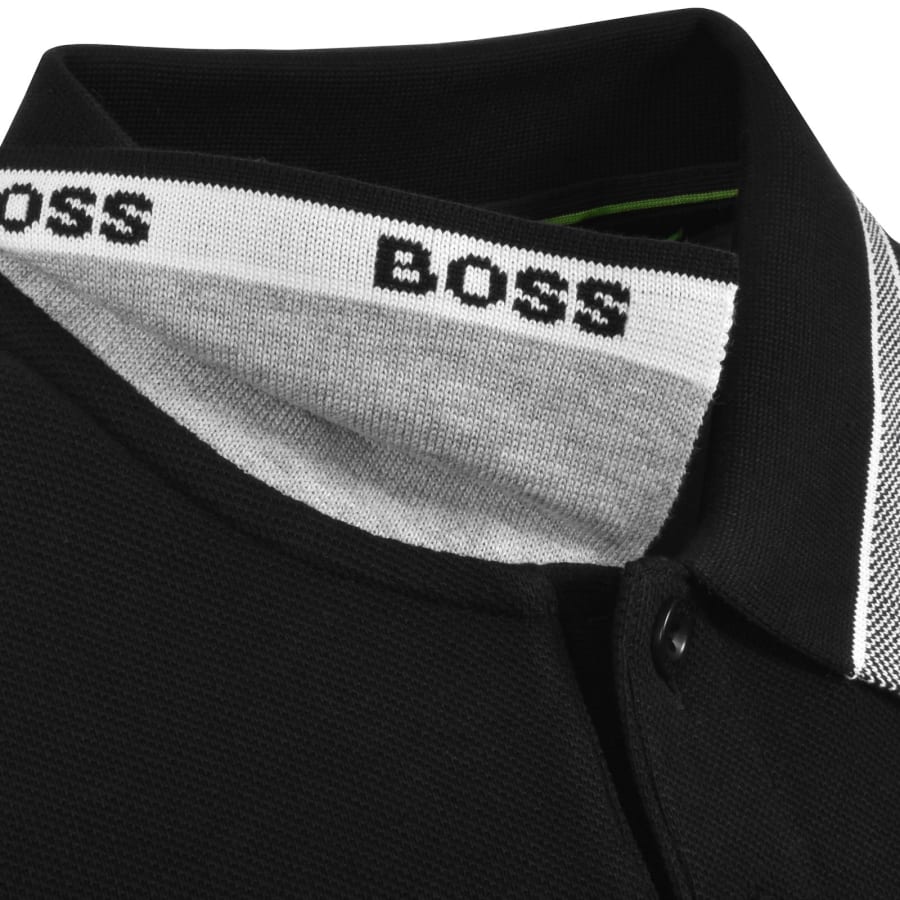 Image number 5 for BOSS Plisy Long Sleeve Polo T Shirt Black