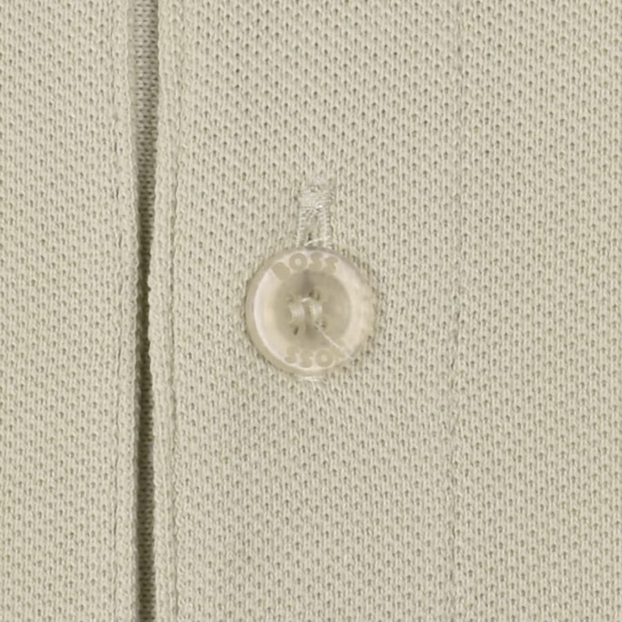 Image number 4 for BOSS Plisy Long Sleeve Polo T Shirt Beige