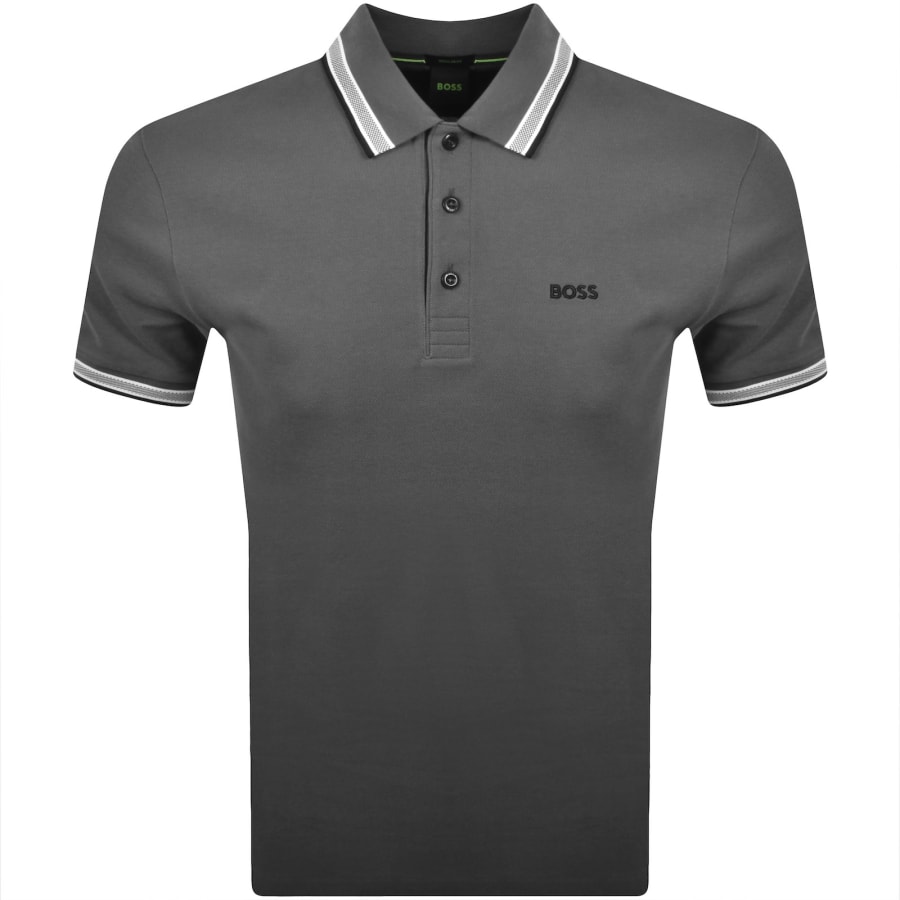 Image number 1 for BOSS Paddy Polo T Shirt Open Grey