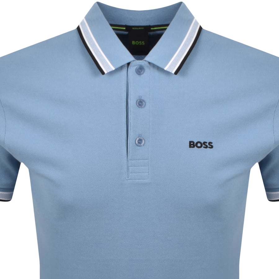 Image number 2 for BOSS Paddy Polo T Shirt Open Blue