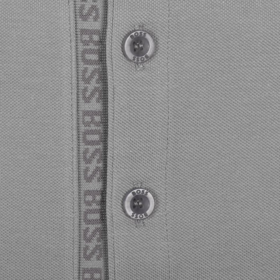Image number 4 for BOSS Paule 4 Polo T Shirt Open Grey