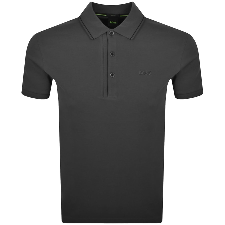 Image number 1 for BOSS Paule 4 Polo T Shirt Open Grey