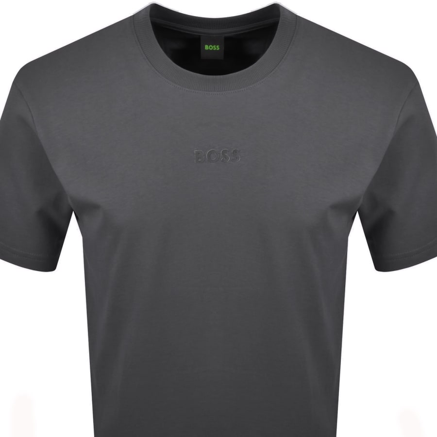 Image number 2 for BOSS Tee 10 T Shirt Open Grey
