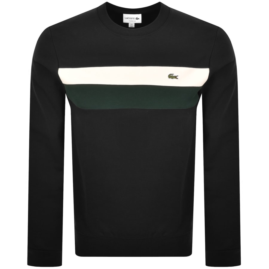 Image number 1 for Lacoste Logo Sweatshirt Black