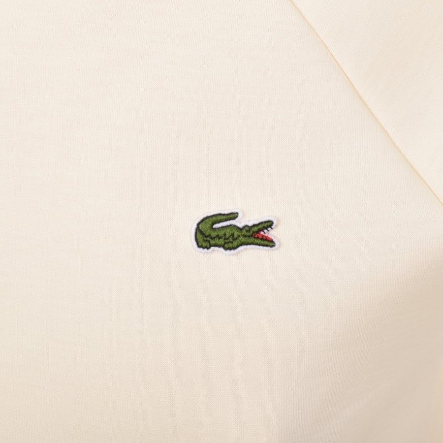 Image number 4 for Lacoste Full Zip Collared Tracksuit Top Cream