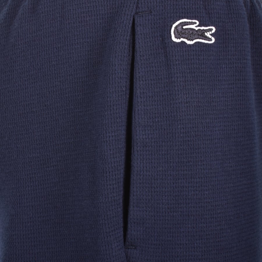 Image number 3 for Lacoste Lounge Waffle Shorts Navy