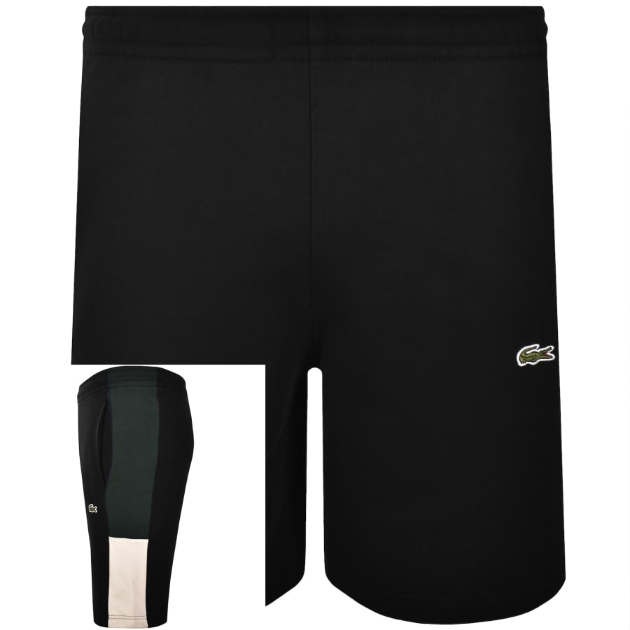 Image number 1 for Lacoste Colour Block Shorts Black