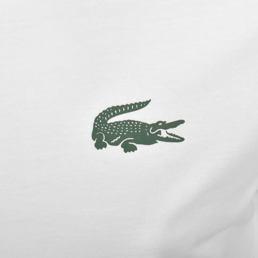 Image number 3 for Lacoste Loungewear Logo T Shirt White