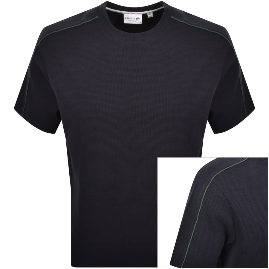 Image number 1 for Lacoste Loungewear Logo T Shirt Navy