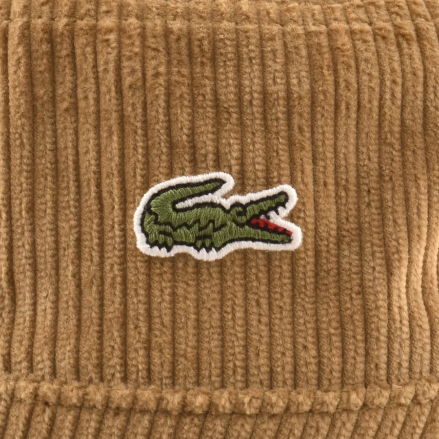 Image number 3 for Lacoste Logo Bucket Hat Brown