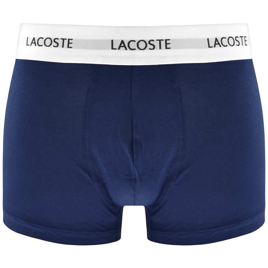 Image number 4 for Lacoste Underwear 3 Pack Boxer Trunks Navy