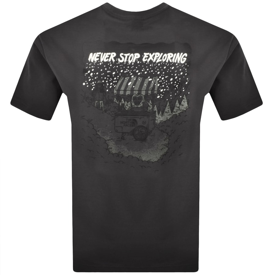 Image number 5 for The North Face Powder Days T Shirt Grey
