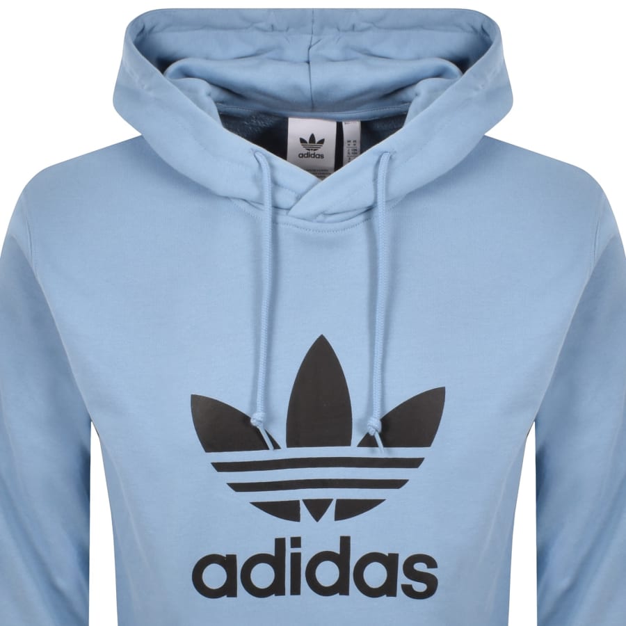 Image number 2 for adidas Originals Logo Hoodie Blue
