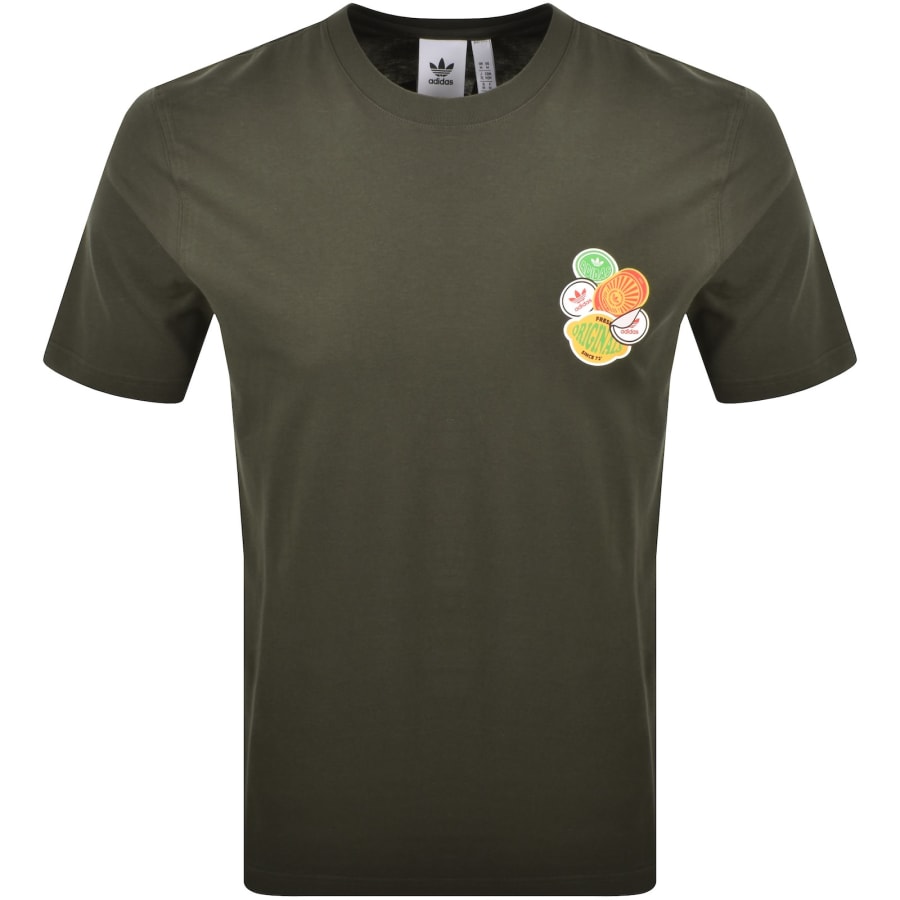 Image number 2 for adidas Originals Graphic T Shirt Green