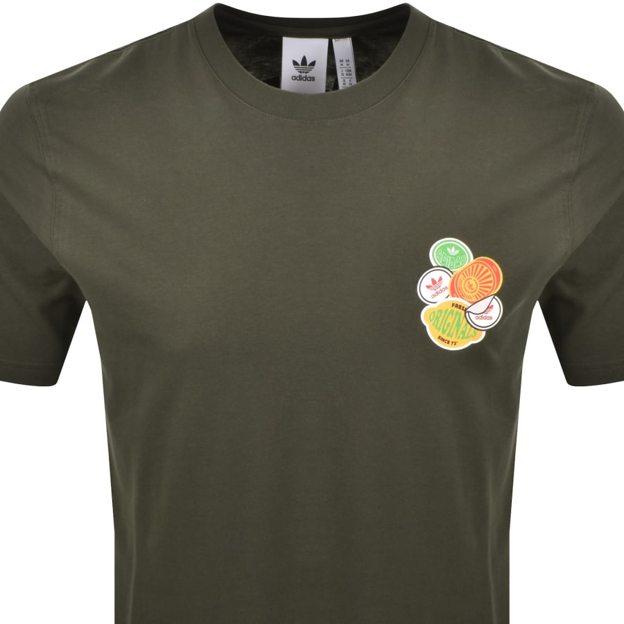 Image number 3 for adidas Originals Graphic T Shirt Green
