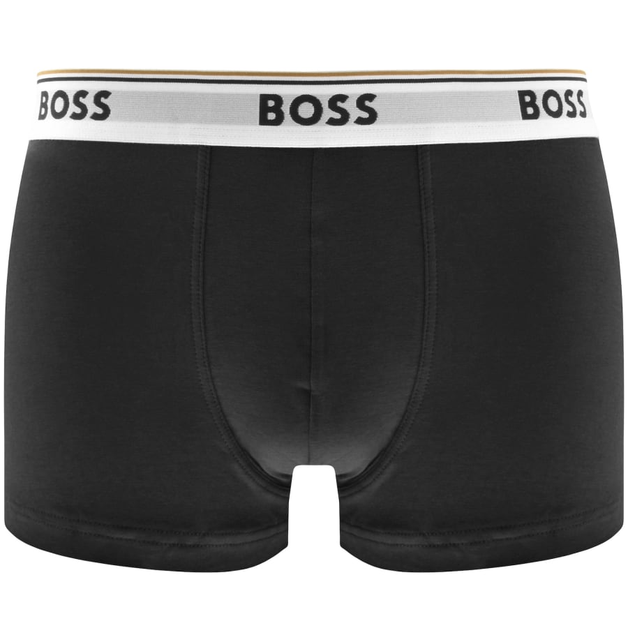 Image number 2 for BOSS Underwear 3 Pack Power Trunks Black