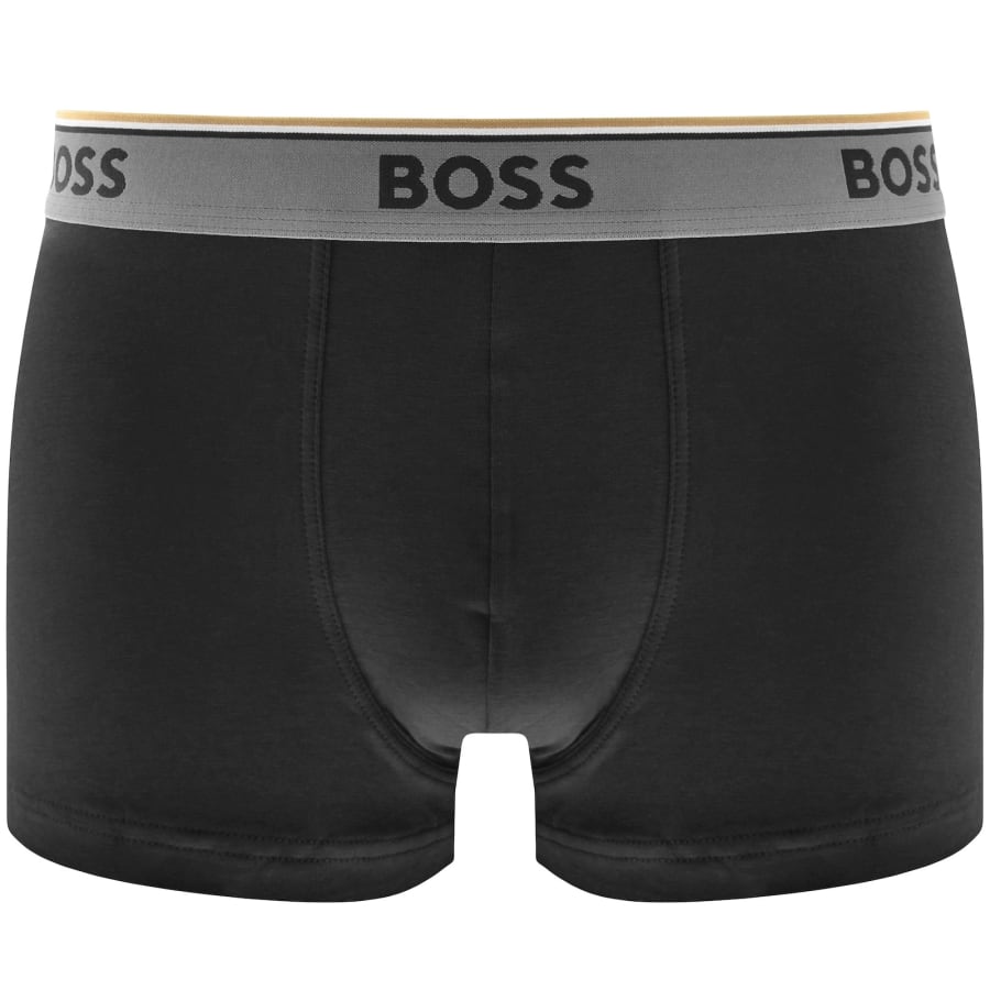 Image number 3 for BOSS Underwear 3 Pack Power Trunks Black