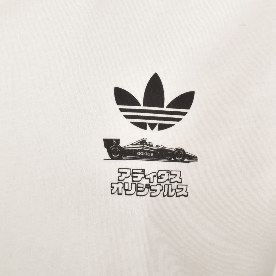 Image number 4 for adidas Originals JP Racing T Shirt Off White