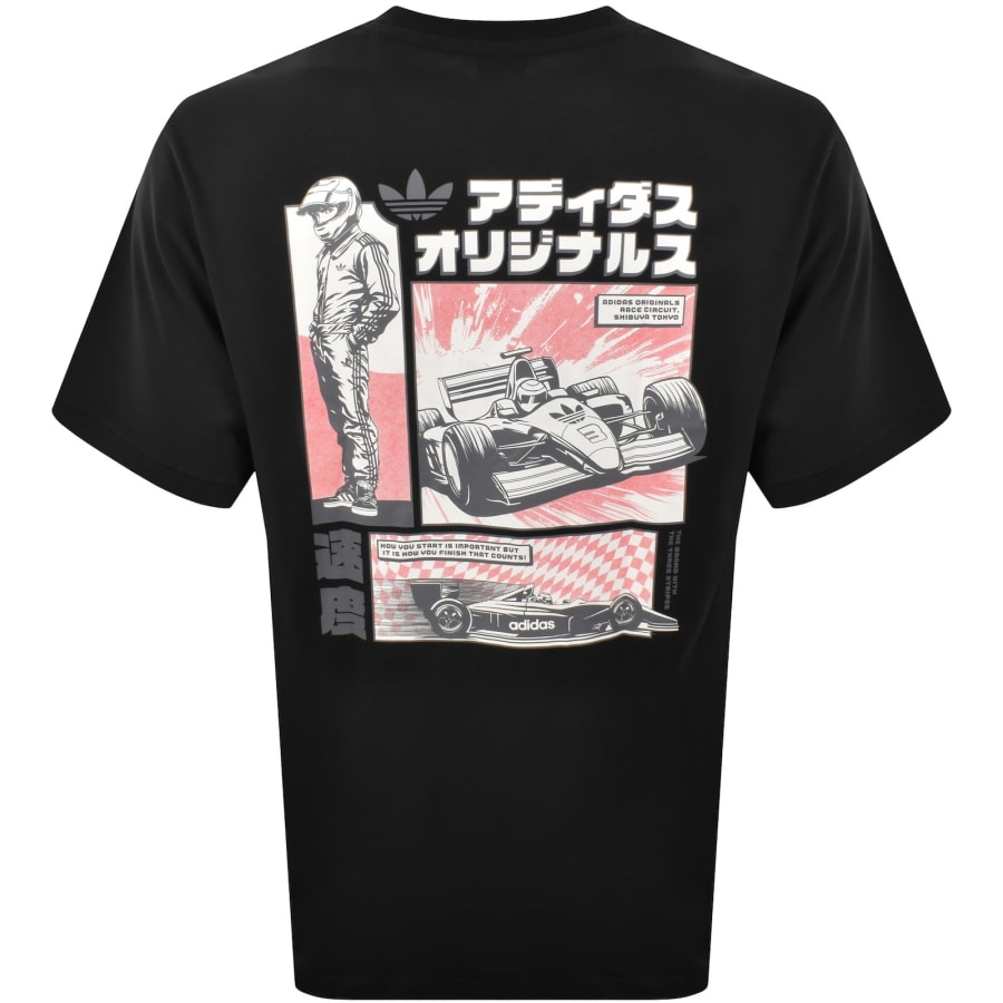 Image number 5 for adidas Originals JP Racing T Shirt Black